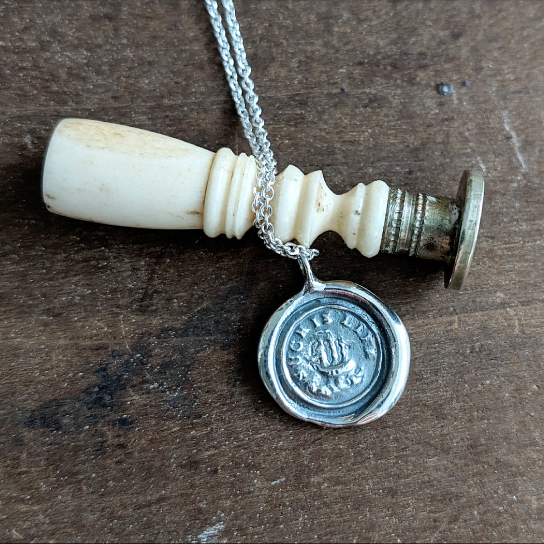 Such Is Life Wax Seal Necklace
