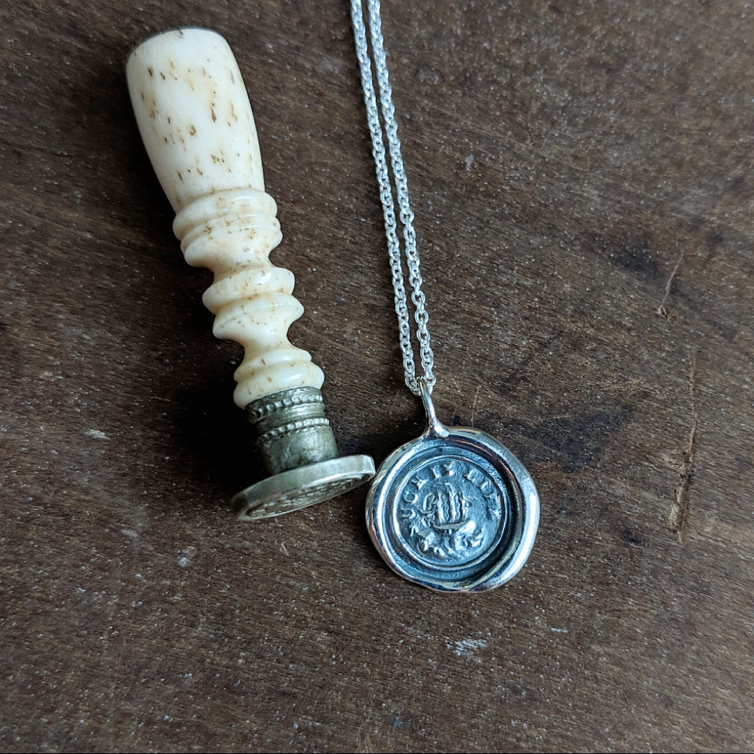 Such Is Life Wax Seal Necklace