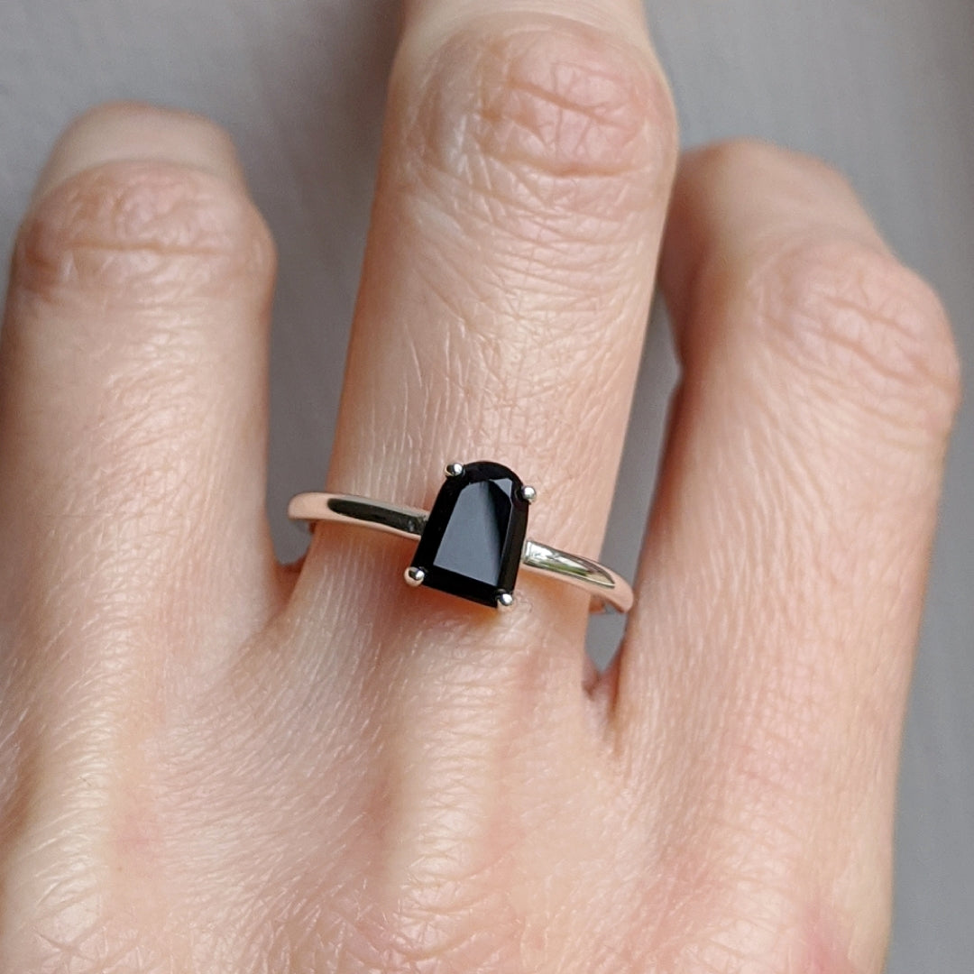 Onyx Tombstone Ring