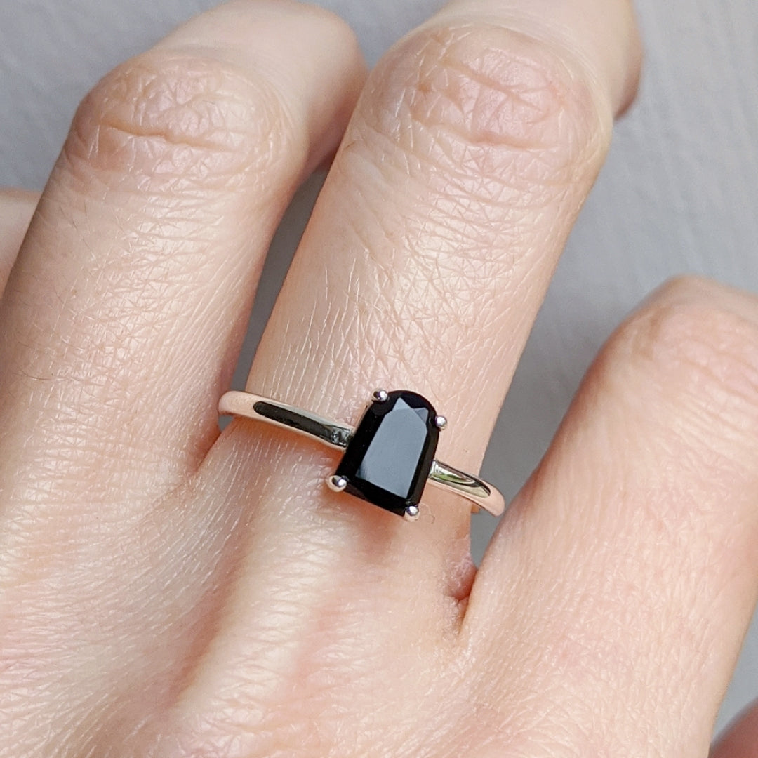 Onyx Tombstone Ring