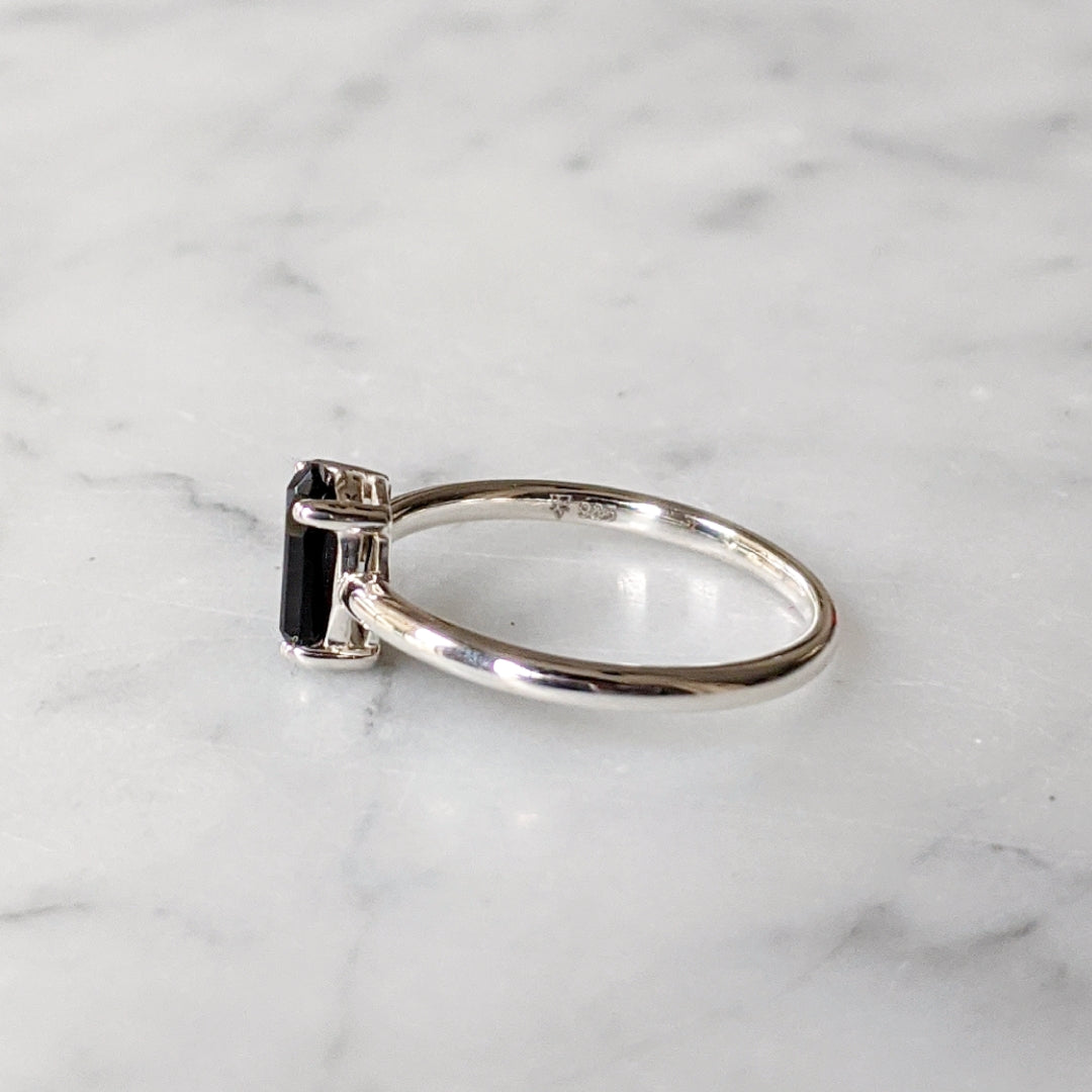 Onyx Tombstone Ring
