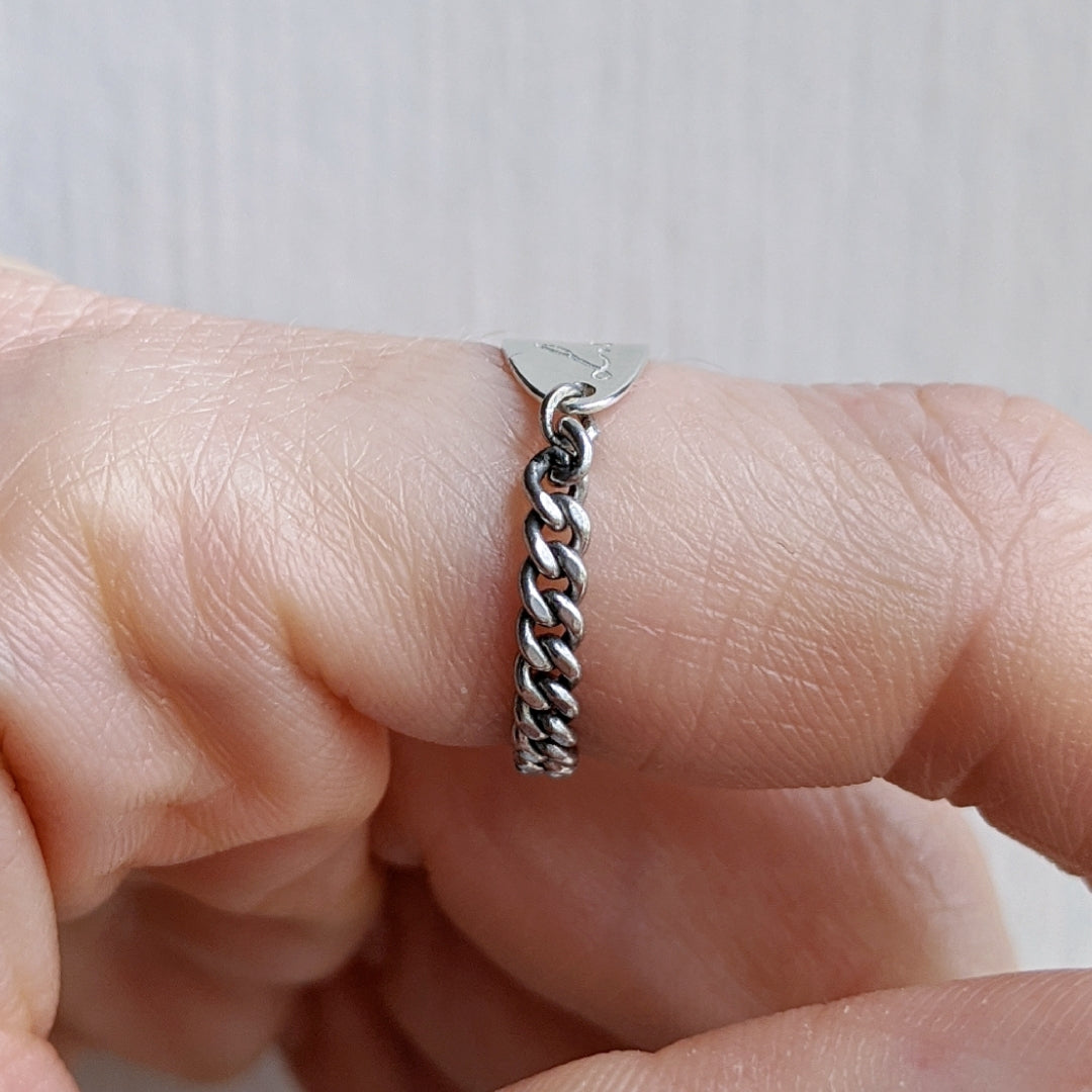 Custom Engraved Nameplate Ring