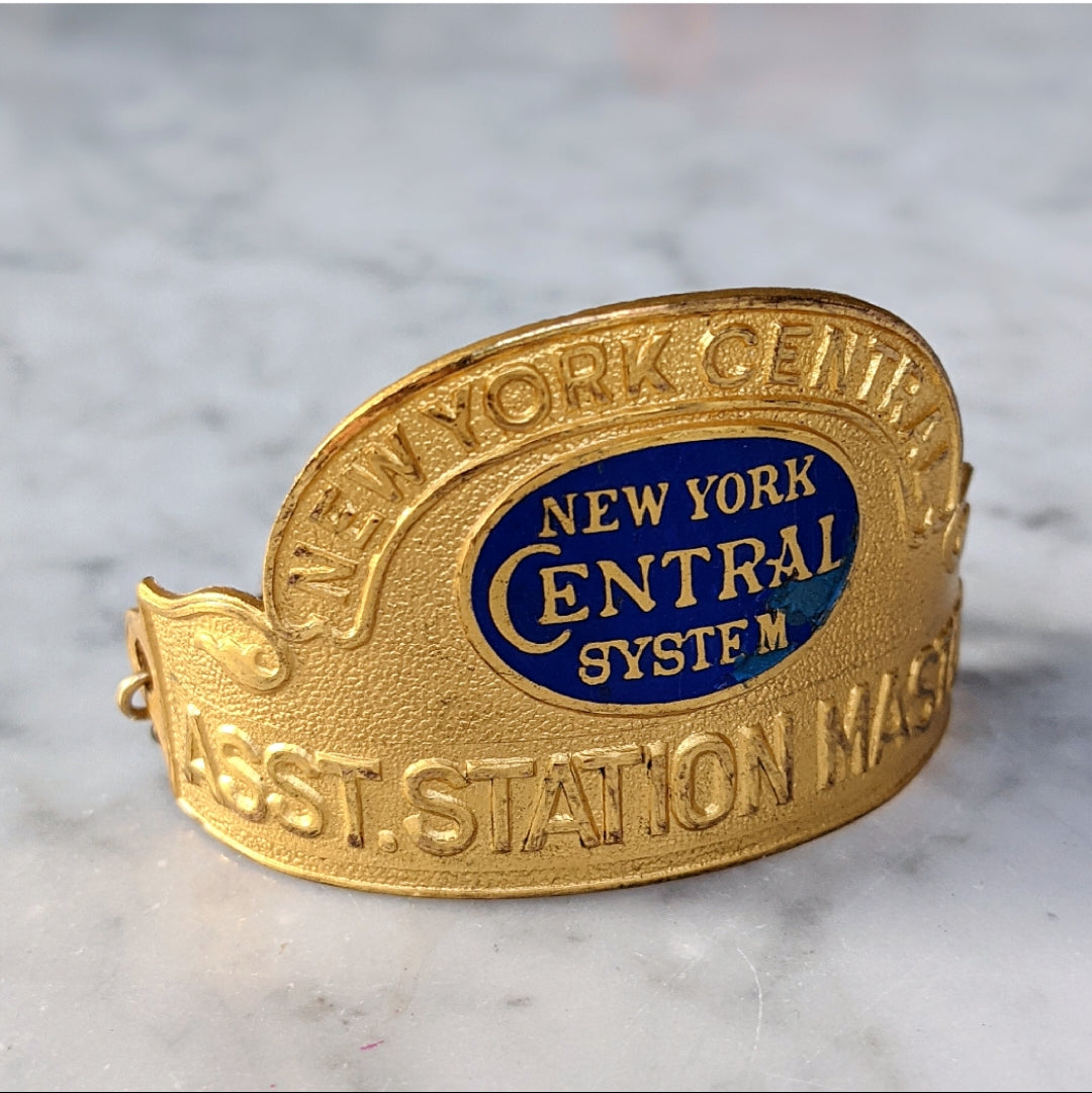 New York Central Street Car Hat Badge Bracelet