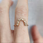 Immediate Ship Rose Gold Plated Cabbage Rose Halo Ring Sz 6