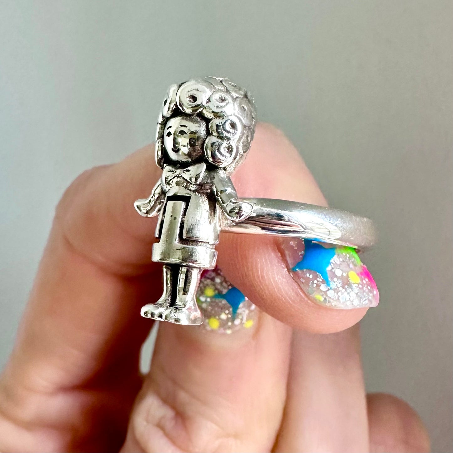 Sterling Silver Polly Doll Ring
