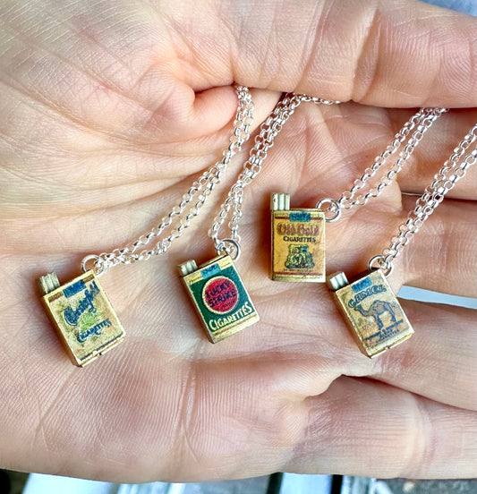1930’s Moving Cigarette Charm Necklace
