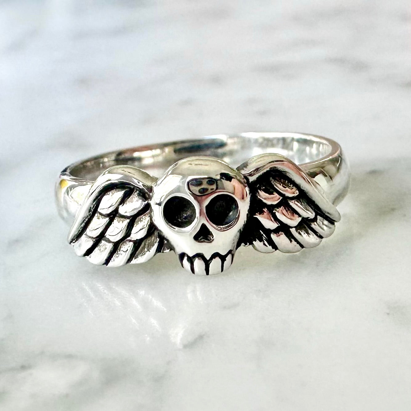 Winged Skull Ring