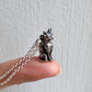 Sterling Kitty Necklace