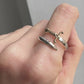 Sterling and Bronze Sword Wrap Ring