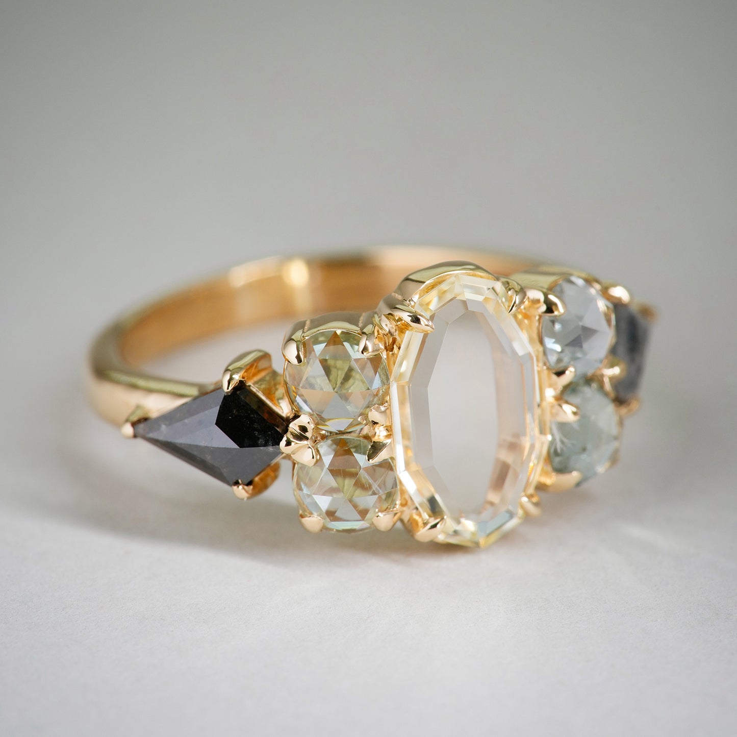 Portrait Cut Sapphire Harlow Ring