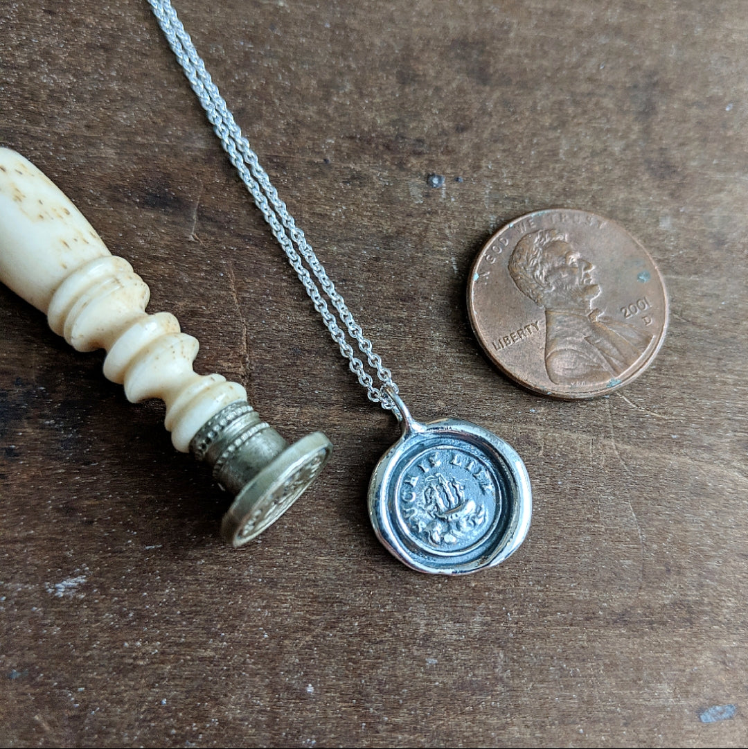Such Is Life Wax Seal Necklace