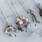 Antique Sterling Charm Necklace
